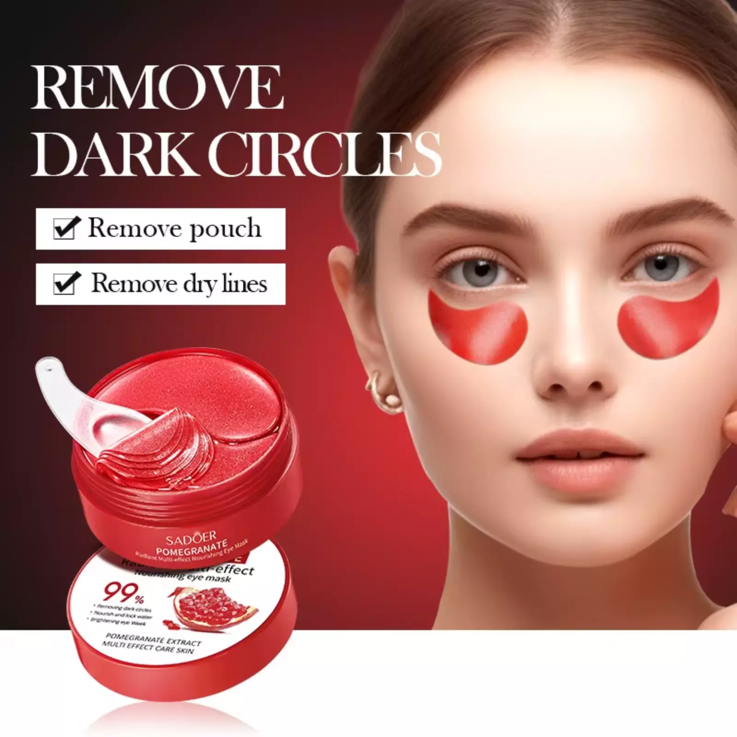 Under-Eye Pads Pomegranate Collagen - 60 pcs