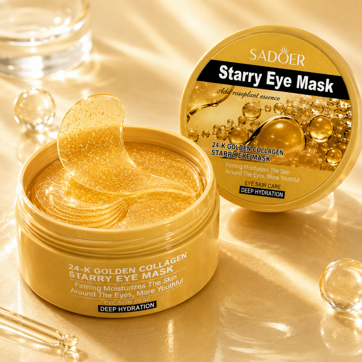 24K Golden & Collagen - Hydrogel Under Eye Patches - 60pcs