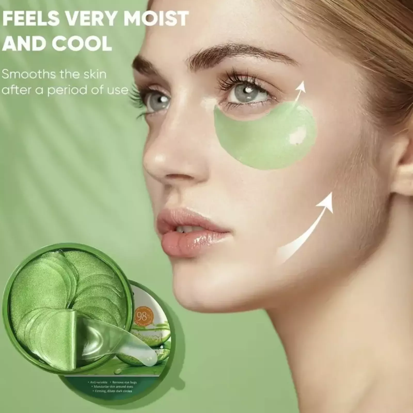 Under-Eye Pads – Aloe Vera Collagen – 60 pcs
