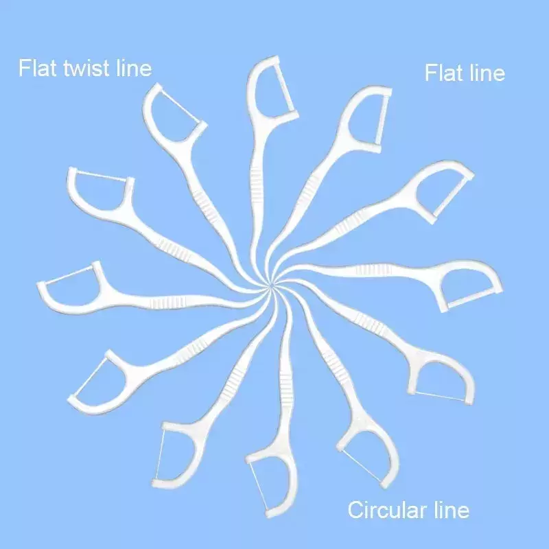 Dental Floss Sticks – Interdental Tooth Picks – 100 pcs